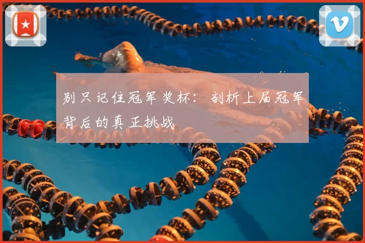 别只记住冠军奖杯：剖析上届冠军背后的真正挑战